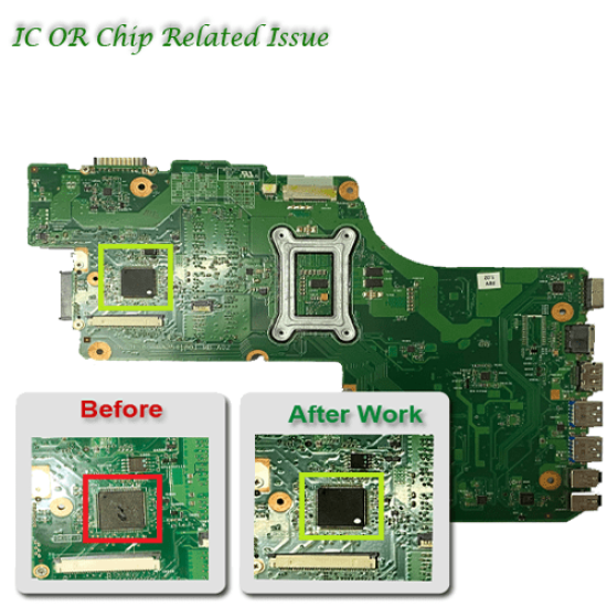 Laptop Motherboard IC Problem Repair